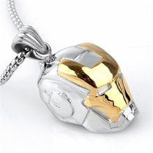 Heavy Big Men's Jewelry Silver color Iron Man 316L Stainless Steel Pendant Cool 2024 - buy cheap