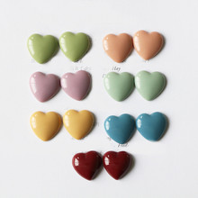 50 PCS 19mm Fashion Style Resin Heart Connectors Charm DIY Jewelry Findings For Jewelry Making 2024 - buy cheap