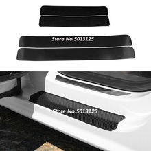 4Pcs Carbon Fiber Door Pedal Bumper 3D Scratch Protector Sill Scuff Threshold For Mercedes Benz W176 W117 W212 W204 C63 CLA GLA 2024 - buy cheap