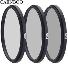 CAENBOO Camera Filter Neutral Density Circular ND2 4 8 37 40.5 43 46 49 52 55 58 62 67 72 77 82mm For Canon Nikon Sony DSRL Lens 2024 - buy cheap