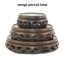 Wenge teapot pierced vase buddha statue incense burner stone base solid wood mahogany crafts bracket bracket 2024 - buy cheap