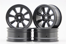 4pcs 1/10 Touring&Drift  Wheel Rim W8S3NK(Material Black) 3mm offset  fits for 1:10 Touring&Drift Car 1/10 Rim 10805 2024 - buy cheap