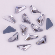 Free Shipping! High Quality 5x10mm Triangle Alpha Flat Back Hotfix Rhinestones / Iron On Flat Back Crystals 2024 - buy cheap