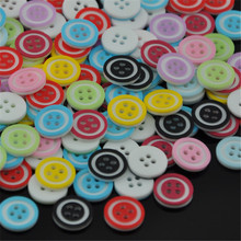 50/100 pces resina misturada 4 furos botões cabem costura e scrapbooking 12mm pt94 2024 - compre barato