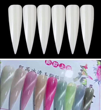 Uñas postizas acrílicas, uñas artificiales transparentes de cobertura completa para salones de uñas y Nail Art DIY, 240 Uds. (3 colores) 2024 - compra barato