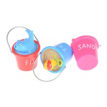 Toyzhijia baldes de praia de areia, ornamentos para casa de boneca, modelo em miniatura, acessórios para casa de boneca 1:12 aleatoriamente 3 estilos 2024 - compre barato