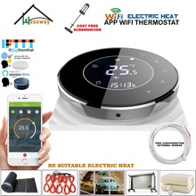 Aquecedor radiante infravermelho 16a, wi-fi, termostato, sensor duplo, controle de temperatura elétrica, para alexa, google home 2024 - compre barato