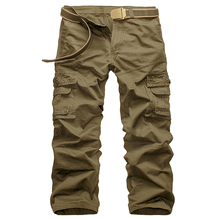 Pantalones Cargo con bolsillos grandes para hombre, pantalón informal con decoración, pantalones del ejército, AXP120, novedad, Otoño, envío directo, 2020 2024 - compra barato