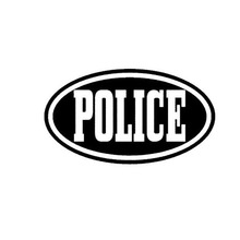 12.7*7.2CM Awesome POLICE Decorative Car Sticker For Window Cool Car Styling Decal Stickers Black/Silver C9-0564 2024 - buy cheap