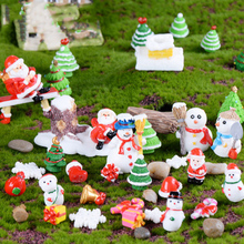 Zocdou 20 peças feliz dia de natal presente caixa papai noel boneco de neve nieve pequena estátua estatueta artesanato ornamento miniaturas 2024 - compre barato