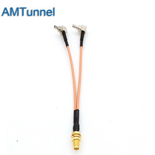 3G 4G antenna SMA Female to CRC9/SMA/TS9 Connector Splitter Combiner RF Coaxial Pigtail Cable  for 3G 4G Modem router 2024 - купить недорого