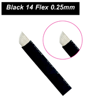 New Microblading Needles 14 Flex for Pernement Makeup Eyebrow Lamina Agulhas Tebori Blade for Manual Pen Tattoo Needle 14 Pins 2024 - buy cheap