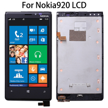 ЖК-дисплей без битых пикселей для NOKIA Lumia 920 сенсорный экран с рамкой черный для NOKIA Lumia 920 дисплей дигитайзер Замена + Инструменты 2024 - купить недорого