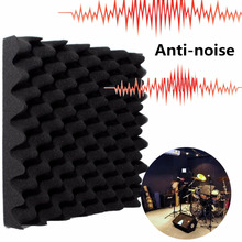 30*30*6cm Soundproofing Foam 1PC Black Acoustic Foam Sound Treatment Studio Room Absorption Wedge Tiles Polyurethane Foam 2024 - buy cheap