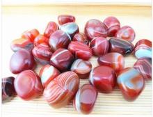 Natural chalcedony carnelian red agate Natural Stone Natural crystal agate stone mineral red lines agate stone small decoration 2024 - buy cheap