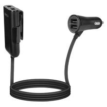 Universal 4 Port USB Front/Back Seat Car Charger Auto Quick Fast Charge Adapter for Mobile Phones Tablet Device 2024 - buy cheap