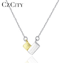 Czcity colar com pingente de coração e prata esterlina 925, joia fina de coração, para mulheres, noivado e casamento, sn0347 2024 - compre barato