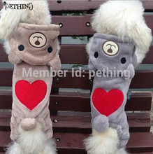 Ropa para mascotas perro ropa de invierno mascota perro invierno ropa de abrigo oso estilo perro Ropa Surtido tamaño y colores suministro 2024 - compra barato