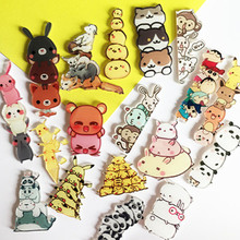 1PCS Harajuku Pin Badge Plastic Brooch Pikachu Giraffe Panda Monkey Badges For Women Clothes Icon On Backpack Acrylic Badges 2024 - buy cheap