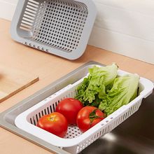 Adjustable Over Sink Dish Drying Rack Drainer Plastic Vegetables Fruit Basket Holder Kitchen Utensil Racks & Holders 2024 - buy cheap