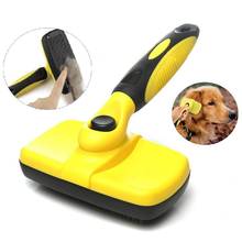 Pet Grooming Brush, Self-Cleaning Slicker Brushes, Best Shedding Tools For Grooming Cats And Dogs With Long Thick Hair 2024 - buy cheap