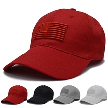 Boné de beisebol bordado bandeira americana chapéu de algodão esportes ao ar livre headwear com fechamento traseiro ajustável 2024 - compre barato