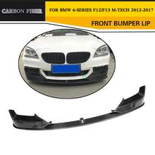 Car Styling Carbon Fiber Front Body Kit Splitter With Front lip Spoiler for BMW M Sport Bumper 2012-2015 2024 - buy cheap