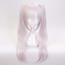 Game azur-peruca longa de cabelo sintético, resistente ao calor, cosplay, com chip, rabo de cavalo + touca 2024 - compre barato
