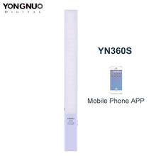 Светодиодный светильник YONGNUO YN360S YN360 CRI95, ручной светильник для видеосъемки 5500K, фотосветильник с поддержкой смартфона, дистанционное управление через Bluetooth 2024 - купить недорого