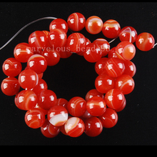 Free Shipping Beautiful jewelry  8mm Red Carnelian Round Ball Loose Beads PG6511 2024 - buy cheap