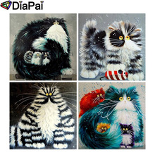 DIAPAI-pintura diamante 5D DIY "gato Animal", bordado 3D, punto de cruz, Decoración, regalo 2024 - compra barato