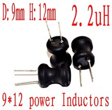 Inductor de inmersión Radial de plomo, 9x12mm, 2,2uh, 2R2, 9mm x 12mm, 2,2uh, 500 unids/lote 2024 - compra barato