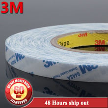 10mm / 1cmx50metre strong hold 3M adhesive double sided tape for tape in hair extensions / glue skin weft hair extensions HKPOST 2024 - buy cheap