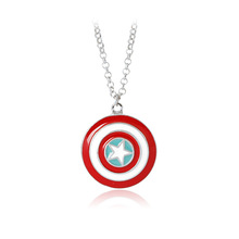 Daisies One Piece Captain America Pendant Necklace Superhero Vintage Shield Pendant Statement Jewelry for Men and Women 2024 - buy cheap