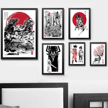 Japanese Japan Art Abstract Watercolor Wall Art Paint Wall Decor Canvas Prints Canvas Art Poster Oil Paintings No Frame 2024 - buy cheap