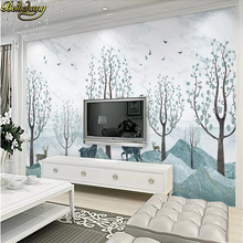 Papel pintado de foto de alce de bosque abstracto nórdico personalizado de beibehang gran sofá TV papeles pintados de fondo para pared mural 3D 2024 - compra barato