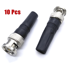10Pcs Bnc Male Connector For Twist-On Coaxial Rg59 Cable CCTV Solderless Plug Connector 2024 - buy cheap