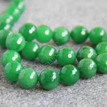 T8161 14mm Faceted Green  chalcedony Beads (MoonStone) ! Shitou Fit For Making Bracelet&Necklace DIY Jewelry wholesale 2024 - buy cheap