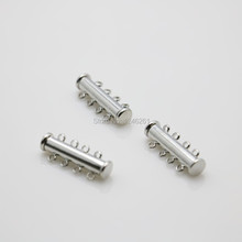 Piezas de Metal de 25x6mm, accesorios de enchufe de 4 botones de fila para adornos de joyería de niña, Diseño Artesanal, 5 uds., venta al por mayor 2024 - compra barato