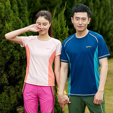 Summer Climb Thin Breathable Quick Dry Clothes Elastic O-neck Short Sleeve Tops Outdoor Fitness Hiking T Shirt Man Woman T-shirt 2024 - buy cheap