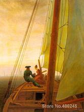 On board of a Sailing Ship Caspar David Friedrich painting for living room decoration High quality 2024 - buy cheap