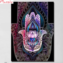 diy diamond embroidery portrait Buddhism hand full display 5d diamond painting cross stitch picture of rhinestone crafts mosaic 2024 - buy cheap