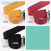 YJHSMY-cintas de grogrén para decoración de fiestas, cintas de transferencia térmica impresa de Color sólido, 25mm, 5 yardas, J-171128-L25MM-1024 2024 - compra barato