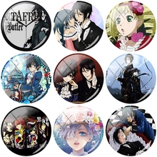 Tafree preto registro japão anime imagem diy contas 12mm 15mm 16mm 18mm 20mm de vidro cúpula cabochão capa plana de volta fazendo descobertas 2024 - compre barato