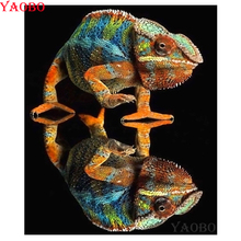 3d diamante bordado lagarto camaleão diy pintura diamante nova pedra quadrada diamante mosaico kits de ponto cruz broca redonda completa 2024 - compre barato