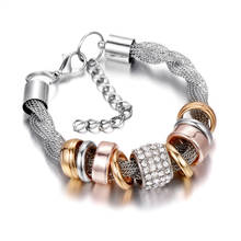 Женские серебряные металлические браслеты ручной работы B151 2024 - купить недорого