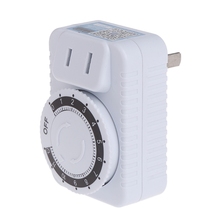 Ootdty ac 220v 12 horas interruptor de plugue parede temporizador mecânico elétrico contagem regressiva digital soquete dropshipping 2024 - compre barato