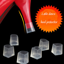 USHINE heel Latin Protector Dance Covers Heel Stoppers non-slip Silicone High Heeler ballroom Wedding Latin Dance Shoes woman 2024 - buy cheap