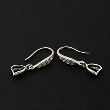 3pair/lot 925 Sterling Silver Earring Hook With Rhinestone 3.5* 25mm CN-BFS014 2024 - buy cheap