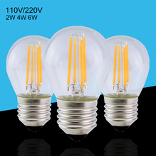 G45 E27 Dimmable Led Light 2W 4W 6W Filament Lamp Antique Retro Edison Ball Bulb Lampada Led Warm White / White AC220V 120V 110V 2024 - buy cheap